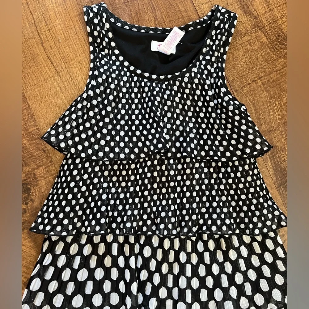 Justice girls tiered layered dress Sz 10